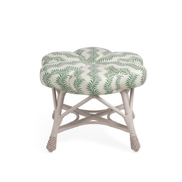 The Rattan Upholstered Venus Stool