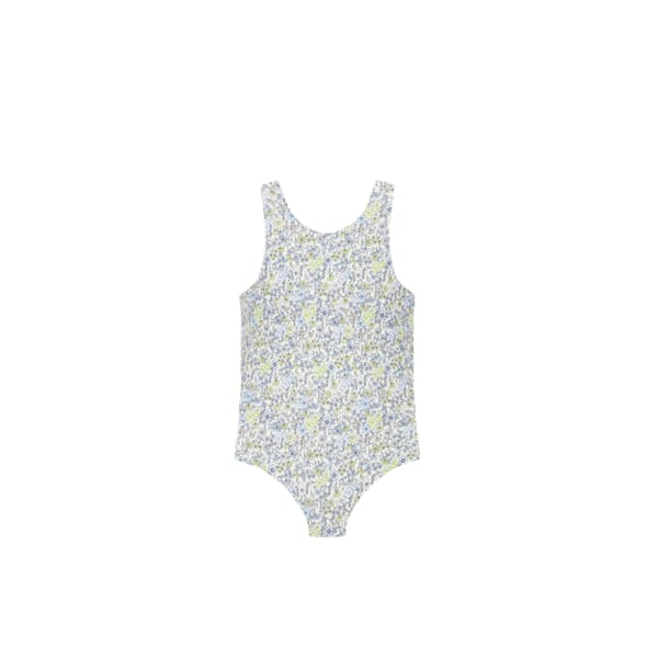 Mini Poppy Swimsuit In Ditsy Green Meadow