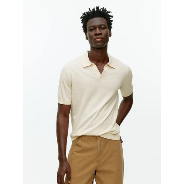 ARKET Cotton Linen Polo Shirt