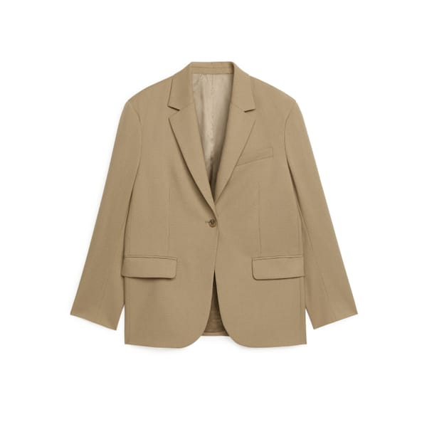 arket Oversized Wool Hopsack Blazer