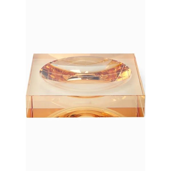 CASA. BY JOSEPHINE JENNO Italians Do It Better Glass Tray - Brown