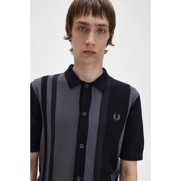 Fred Perry Striped Knitted Shirt