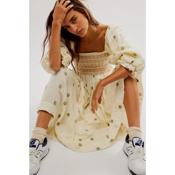 free people Dahlia Embroidered Maxi Dress