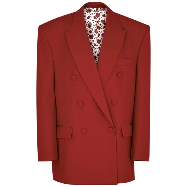 harvey nichols MAGDA BUTRYM Oversized double-breasted wool blazer
