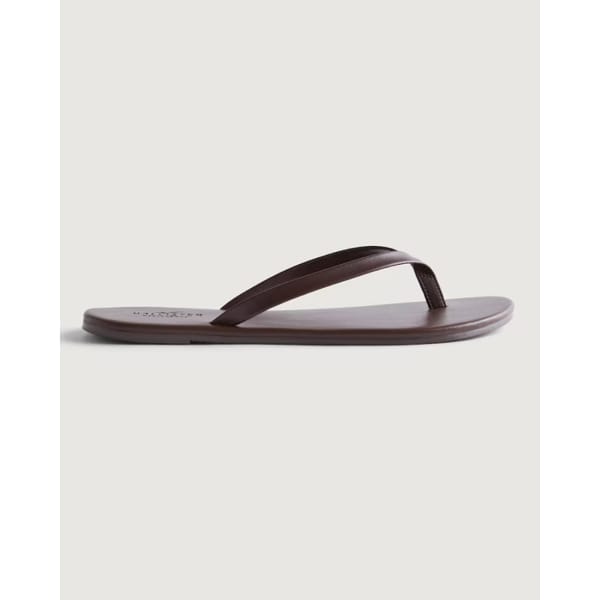 hollister VEGAN LEATHER FLIP-FLOPS