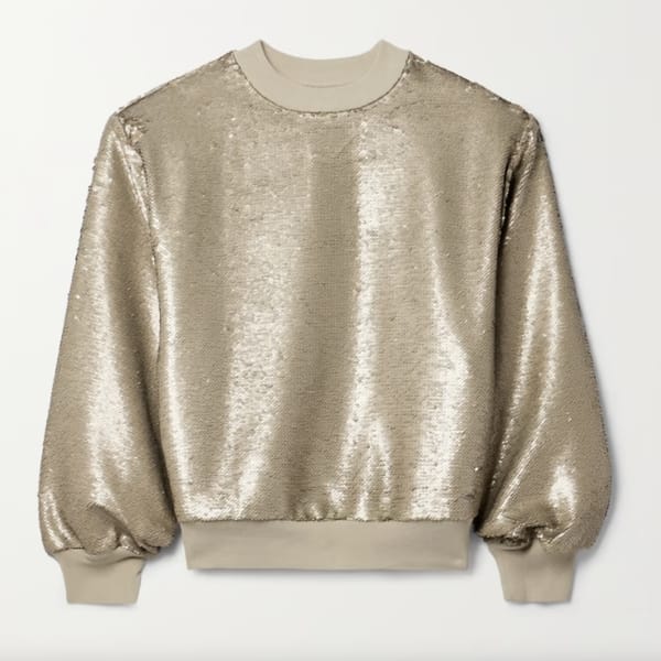 Metz Sequined Jersey Sweatshirt