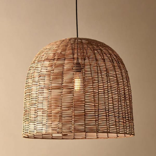 Noko Wicker Dome Pendant - Large