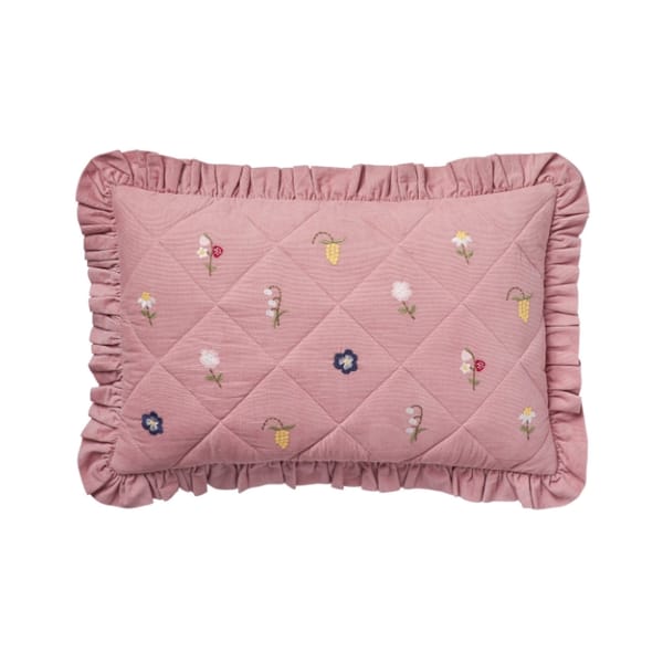 projekt tyynny ORVOKKI CORD EMBROIDERY CUSHION, BLUSH