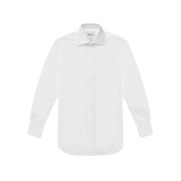 with nothing underneath - THE BOYFRIEND- POPLIN, WHITE