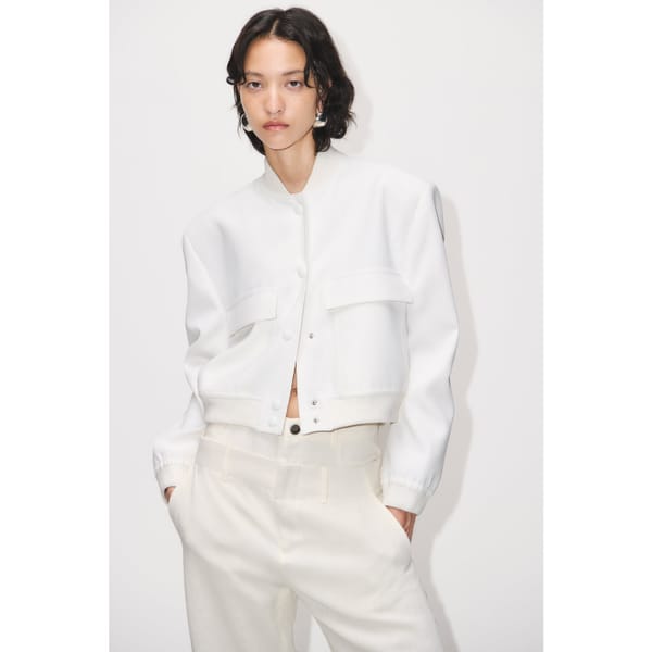 zara MAXI BOMBER JACKET WITH POCKETS