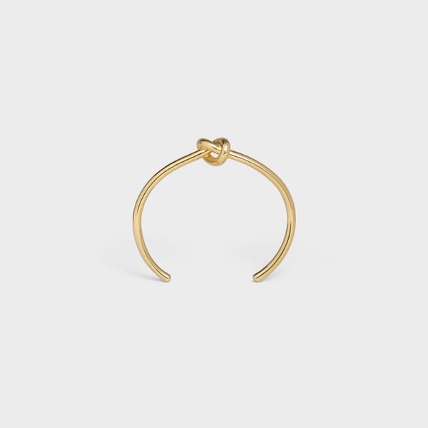 celine KNOT EXTRA-THIN BRACELET IN BRASS WITH GOLD FINISH