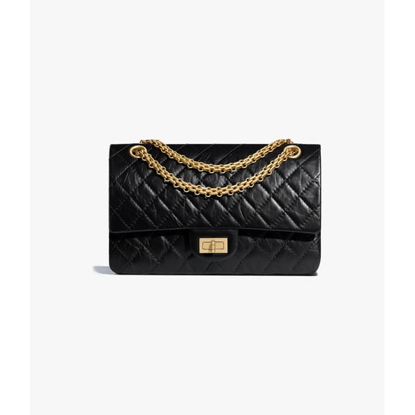 Chanel 2.55 HANDBAG in black leather