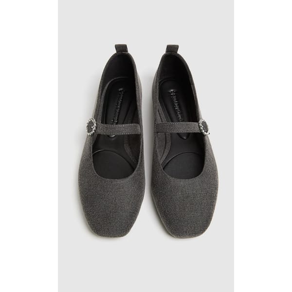 grey ballet flats stradivarius