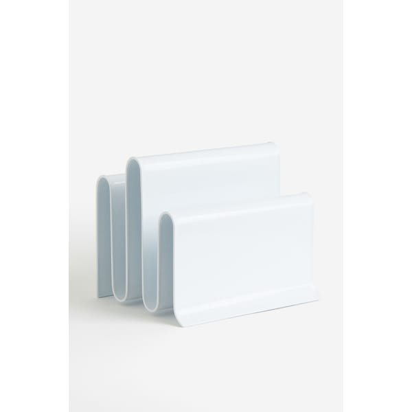 white Magazine rack