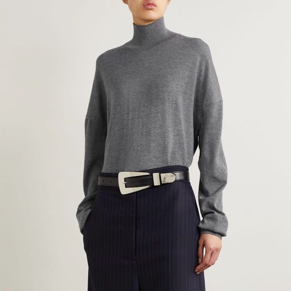 khaite grey jumper
