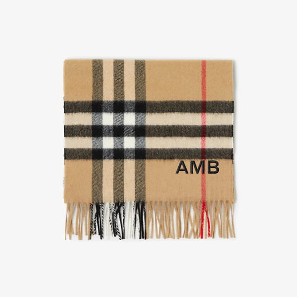check scarf by burberry