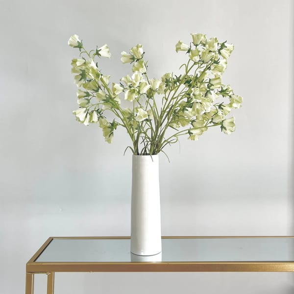 ARTIFICIAL WHITE CANTERBURY BELLS