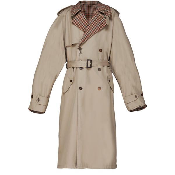 BALENCIAGA Men's reversible trench coat