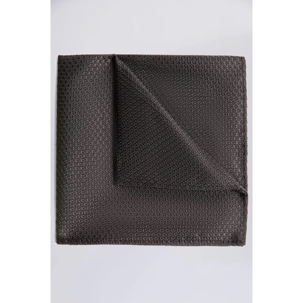 Black Textured Pocket Square