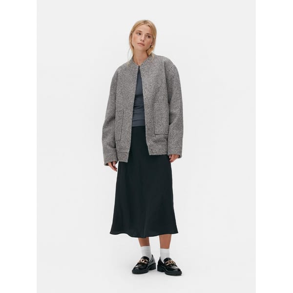 bomber jacket grey primark the edit
