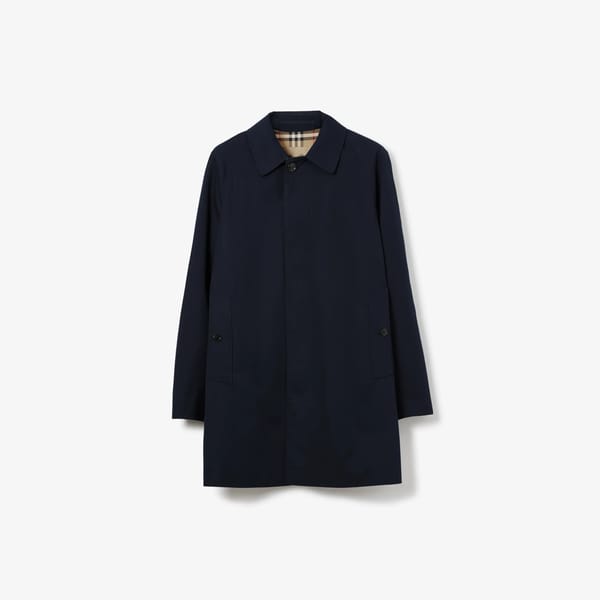Burberry Short Camden Heritage Car Coat IN BLUE
