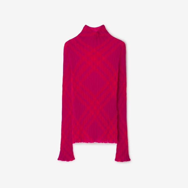 check blend sweater