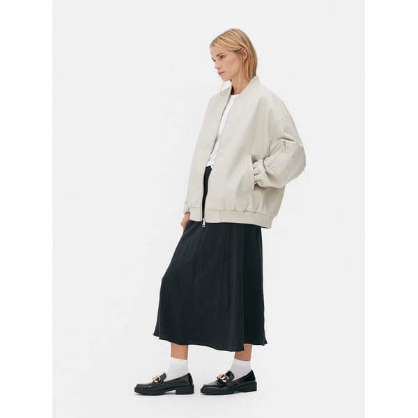 faux leather bomber primark the edit