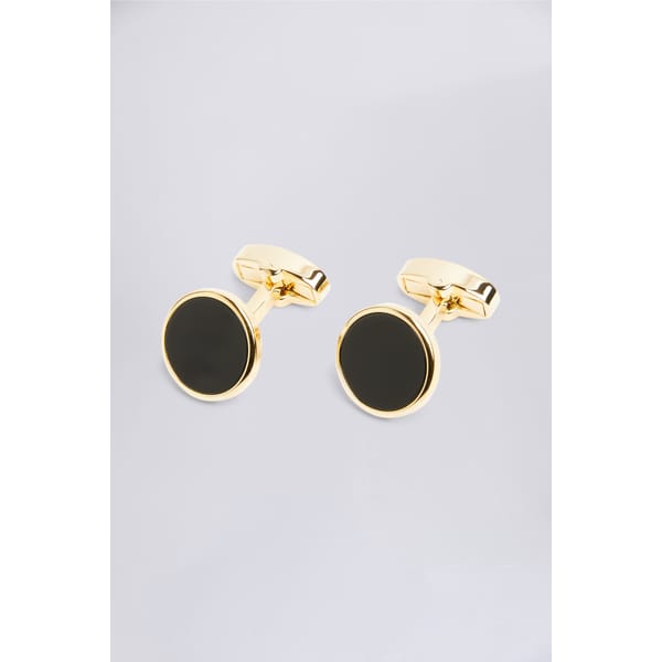 Gold Onyx Cufflinks