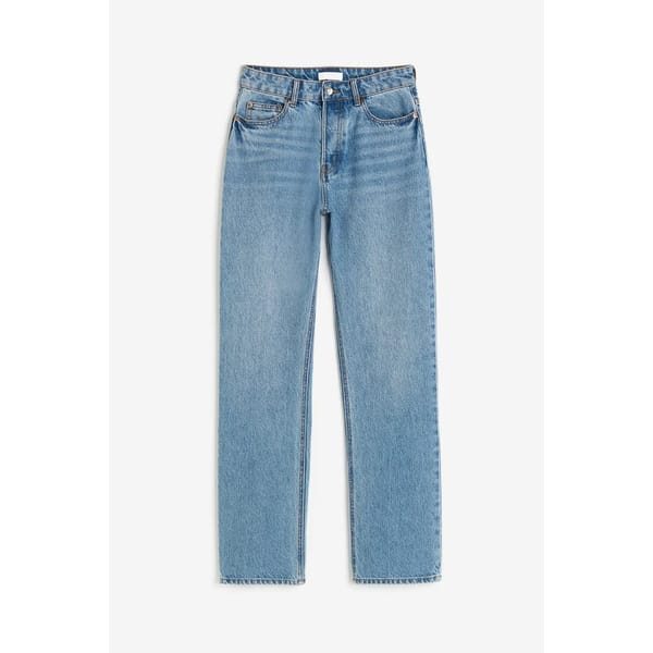 blue Straight High Jeans