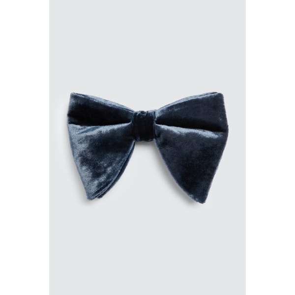 Ink Floppy Velvet Bow Tie