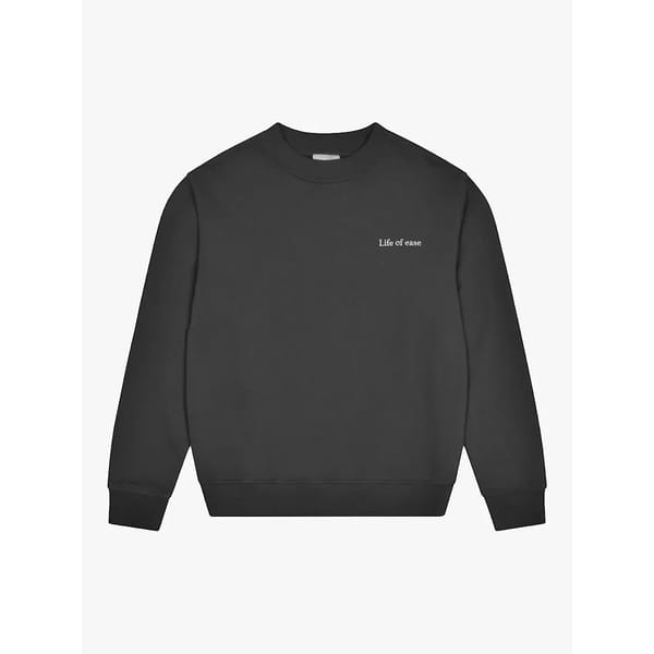 Life of ease Unisex Logo Sweatshirt, Charcoal