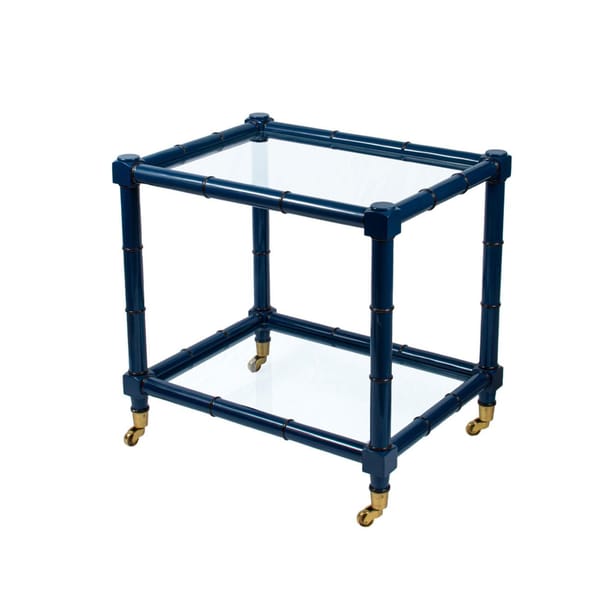 CANE SIDE TABLE LARGE MIDNIGHT