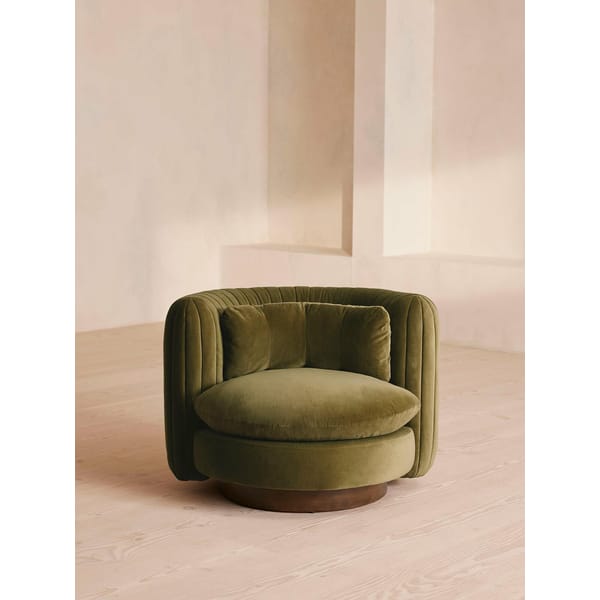 green velvet Vivienne Armchair