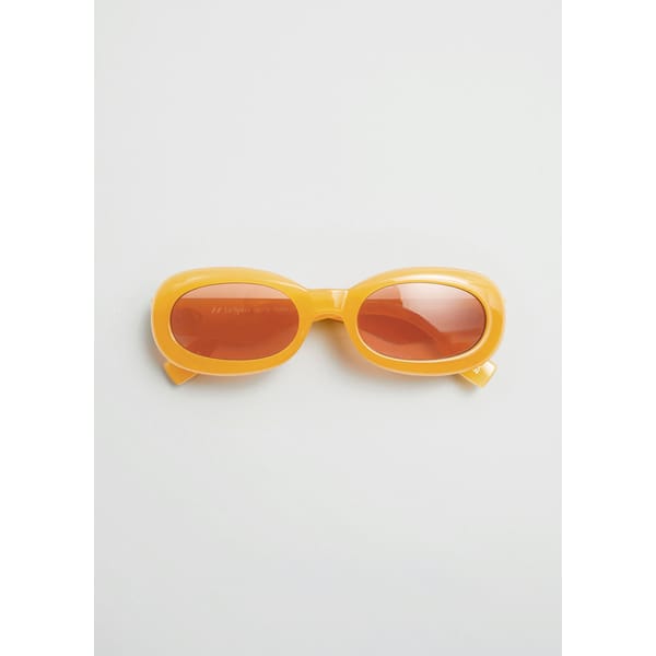 Le Specs Outta Trash Sunglasses in orange and brown