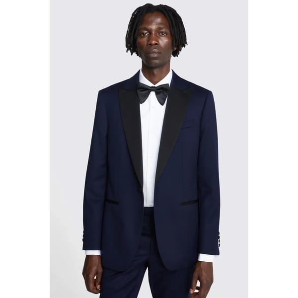 Tailored Fit Navy Twill Tuxedo