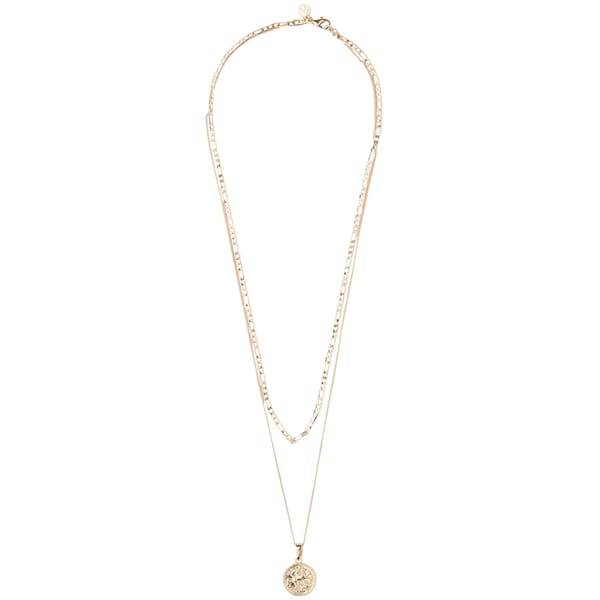 CHAINED & ABLE Figaro 18kt gold-plated chain necklace