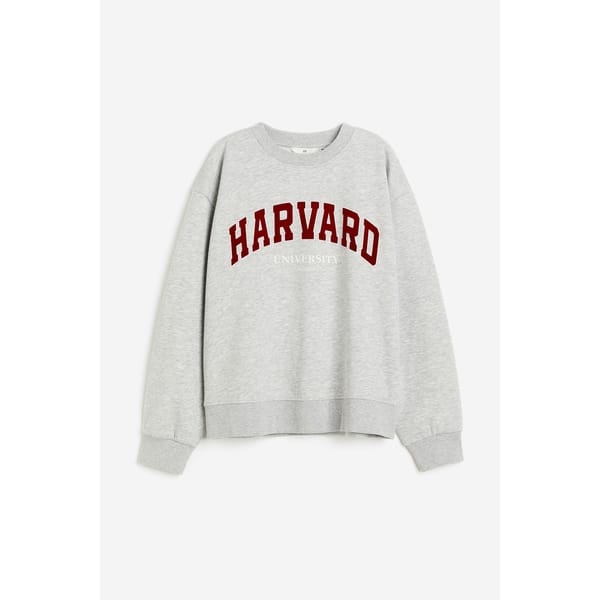 harvard logo Motif-detail sweatshirt