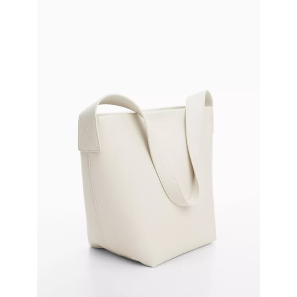 Mango Rica Leather Effect Shoulder Bag