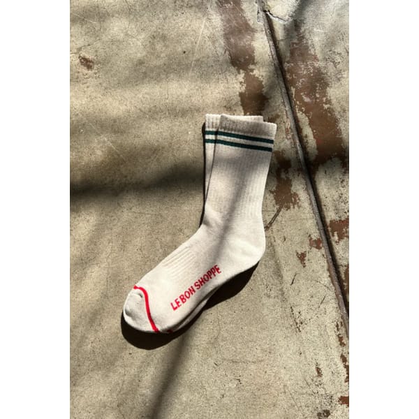 LE BON SHOPPE BOYFRIEND SOCKS - OATMEAL