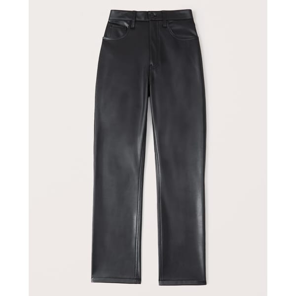vegan leather trousers