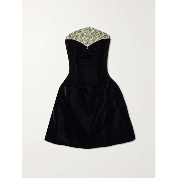 clio black velvet mini