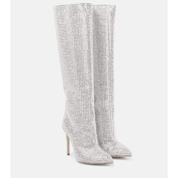 PARIS TEXAS Holly embellished knee-high boots copy