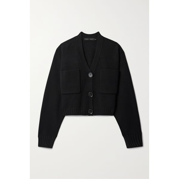 proenza schouler black cardigan