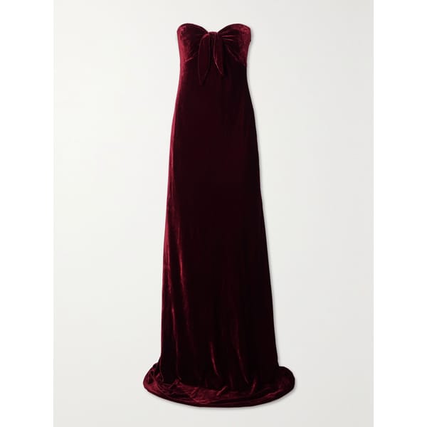 ralph lauren red dress velvet