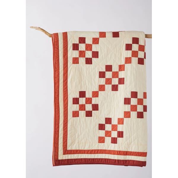 Geo Block Patchwork Cotton Quilt