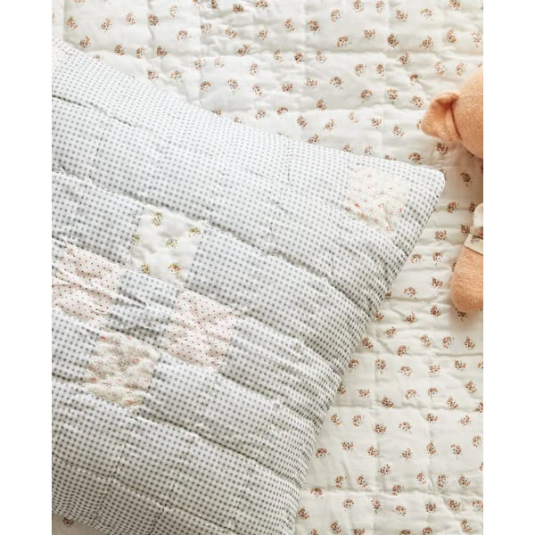 zara patchwork cushion