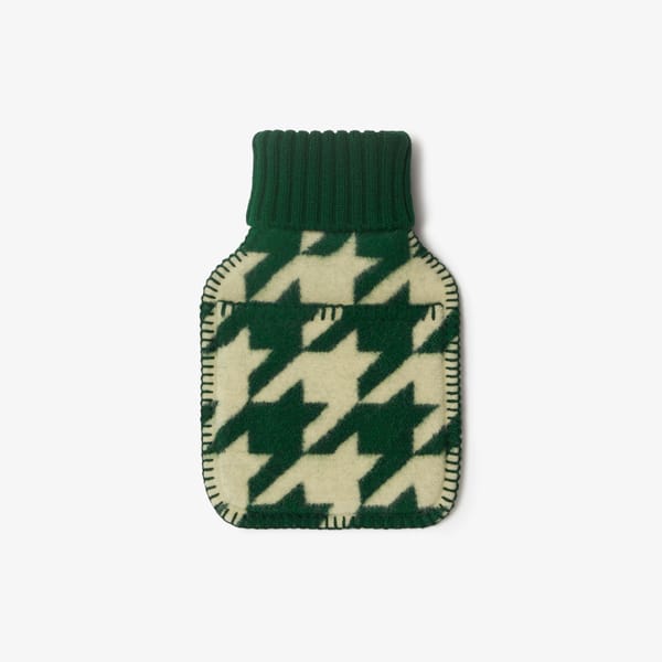 houndstooth hot water bottle