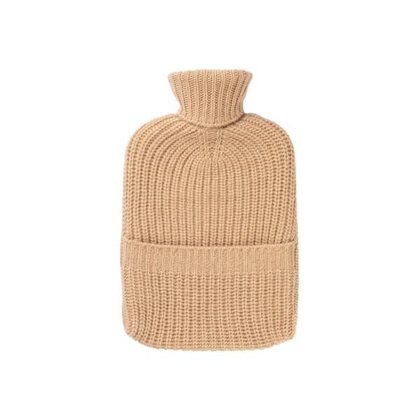 Ribbed Cashmere Hot Water Bottle
