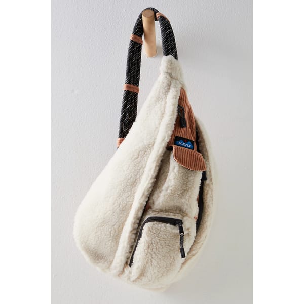 shearling sling bag