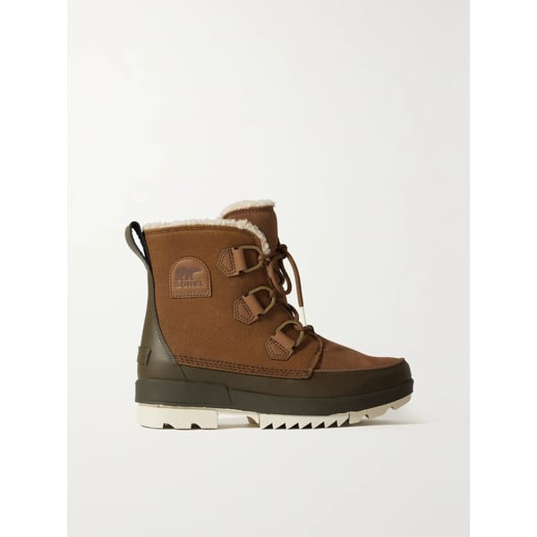 brown walking boots
